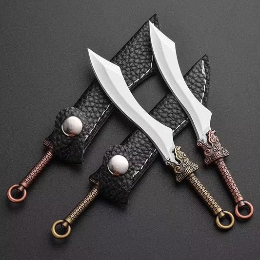 Samurai Mini Knife and Black Sheaf 4.25" inches long