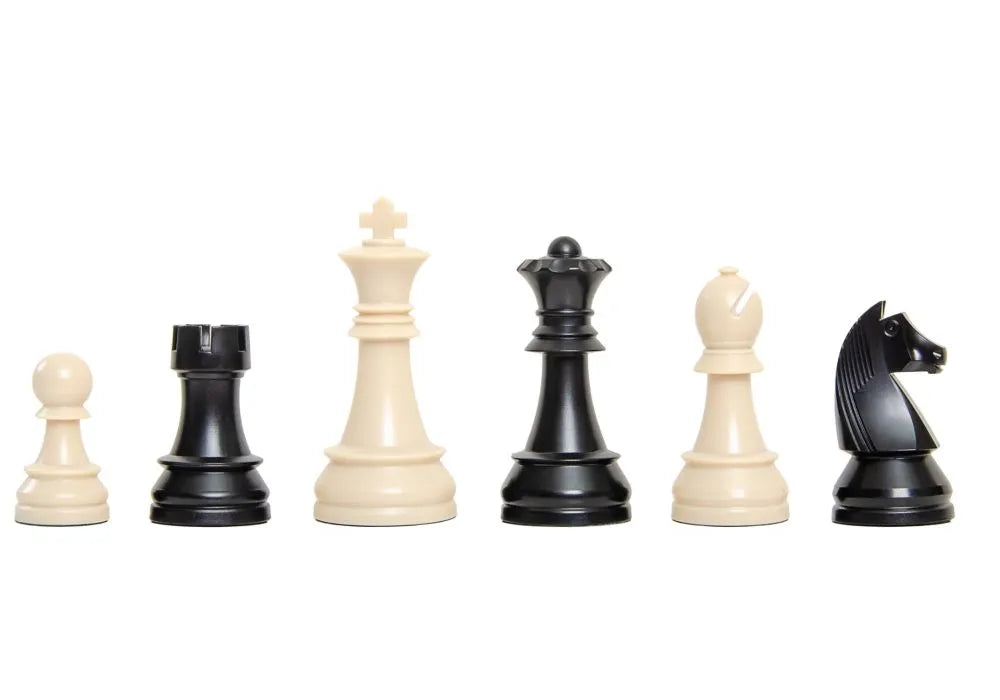 German Series Regulation Plastic Chess Pieces - 3.75" King